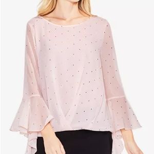 Vince Camuto Gilded Bell-Sleeve Top